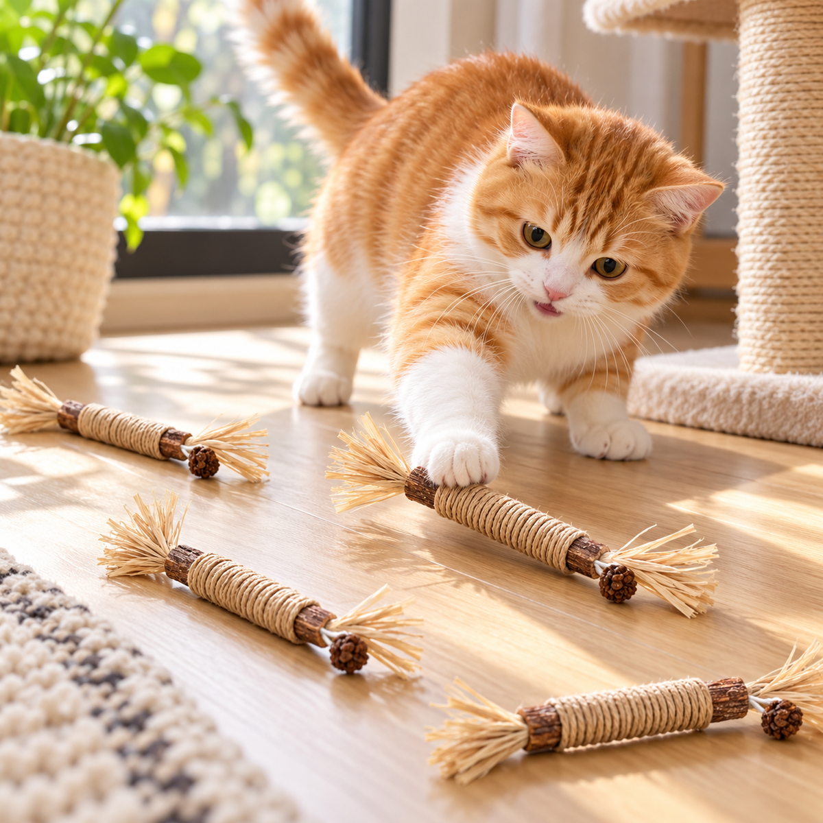 22 cm Cat Interactive Chew Toy