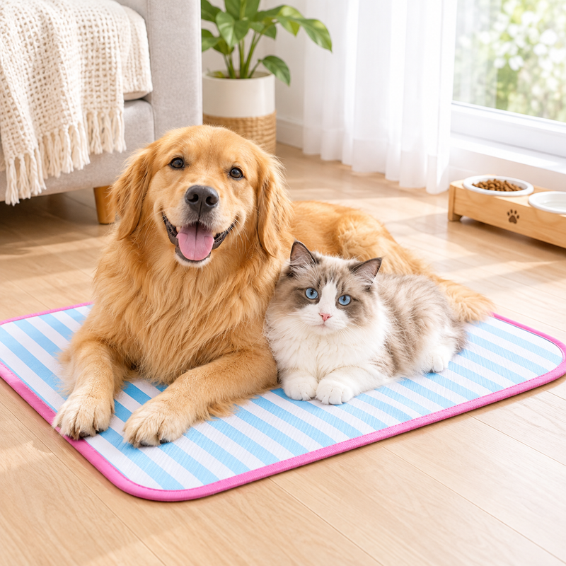 Blue Forest Pet Feeding Mat