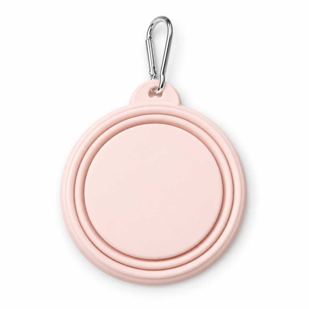 Pink Foldable Silicone Pet Bowl