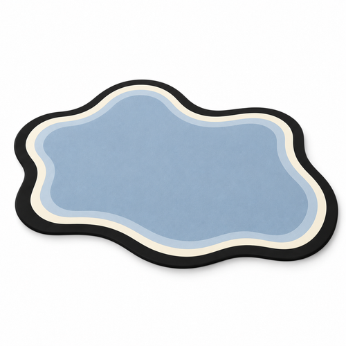 Blue Cloud Pet Feeding Mat