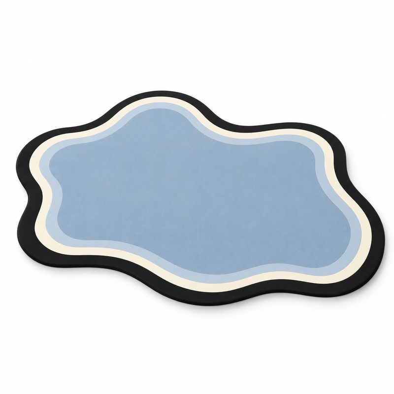 Blue Cloud Pet Feeding Mat
