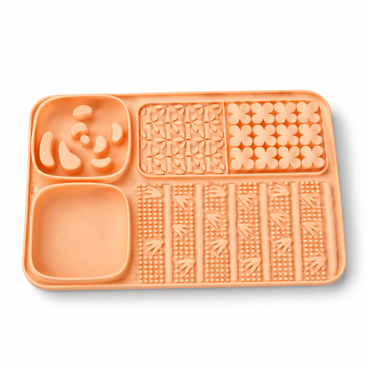 Pink Panda Bamboo Slow Feeding Mat