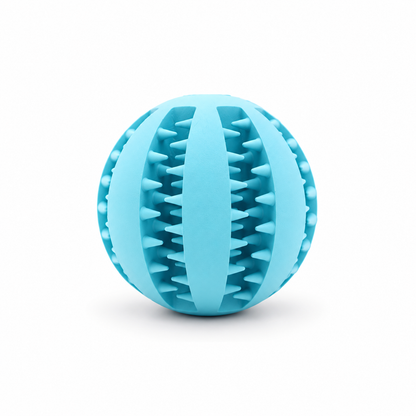 Light Blue Rubber Treat Dispensing Ball