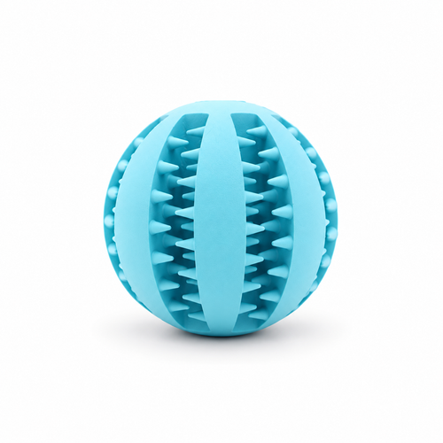 Light Blue Rubber Treat Dispensing Ball