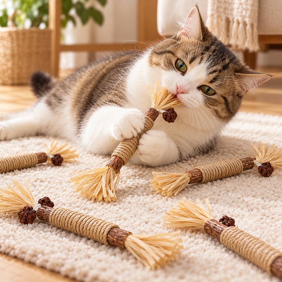 22 cm Cat Interactive Chew Toy - Alternate View 1