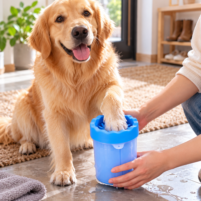 Blue Pet Paw Cleaner Cup